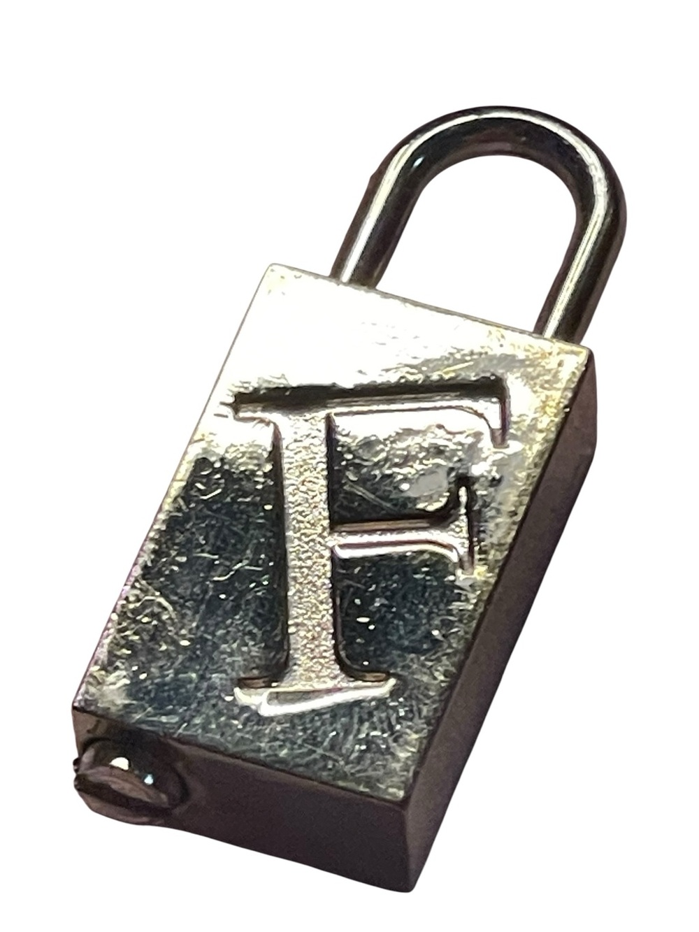 ⁠Authentic Vintage FURLA Gold "F" Logo Padlock Bag Charm | Made in Italy⁠